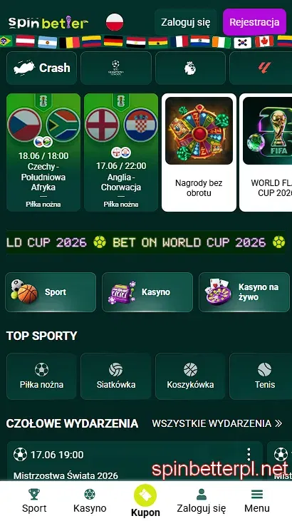 Strona główna SpinBetter Polska z ofertami