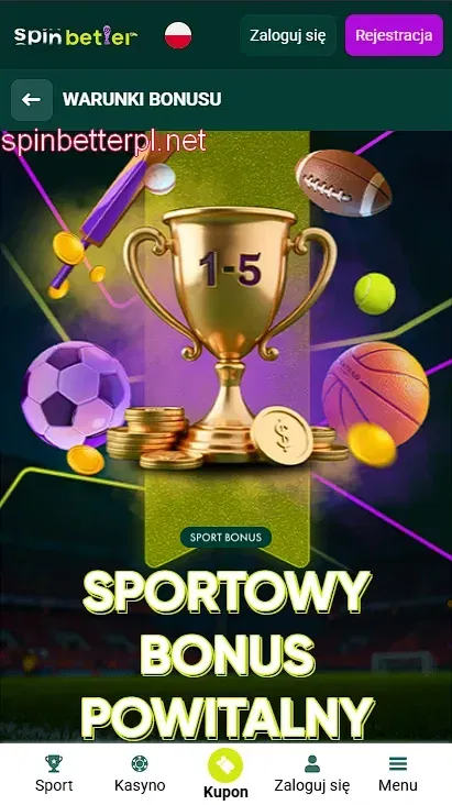 Sportowy bonus powitalny SpinBetter Polska